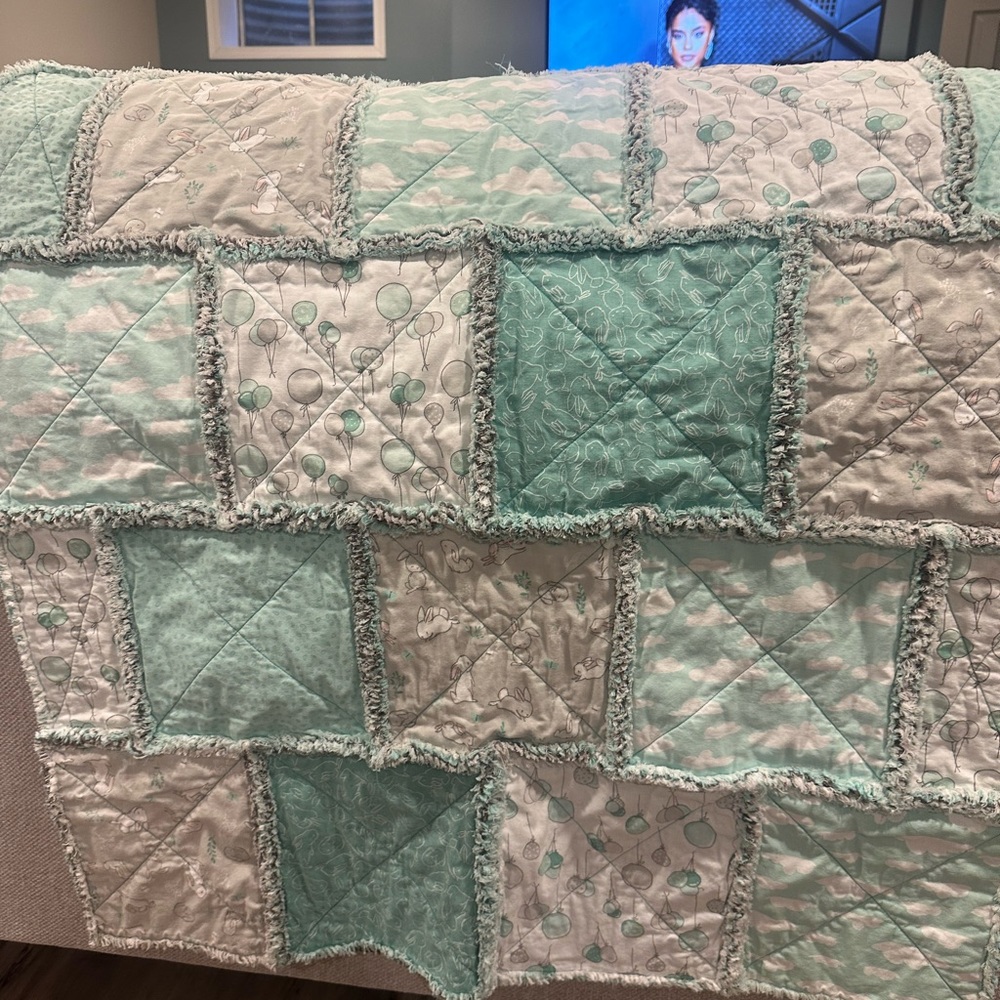 33x43 baby rag quilt